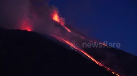 Etna volcano erupts again for the seventeenth time since February 16, 2021.