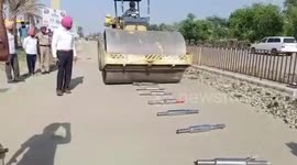 Cops destroy silencers in public view to avoid noise pollution in northern India