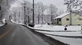 US: Northeastern States Wake Up To April Fool’s Day Snow 2