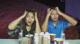 Indonesian YouTubers brave the heat and take on noodles made with the world's hottest chilli
