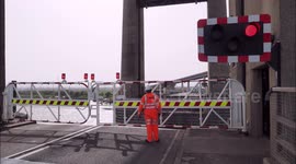 Trains halted as Kingsferry Bridge gets 'stuck' in the up position in Kent, UK