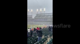 Detroit Tigers met with field full of snow in Opening Day win