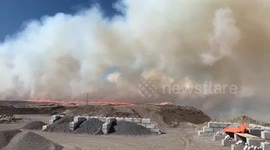 Calgary, Canada engulfed by grass fires