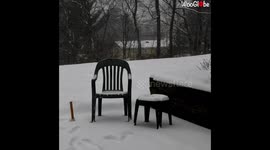 'Day to Night Timelapse Shows Accumulation of 18 Inches of Snow in Southern NY.'