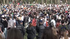 Brussels April Fools party ends in clashes as police disperse illegal crowds