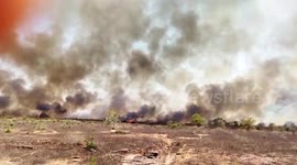 Major forest fire breaks out in central India's Madhya Pradesh