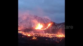 Iceland: Night Eruption Of Fagradalsfjall Volcano