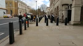 Just Eat driver knocked down outside Horse Guards, Whitehall