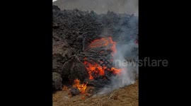 Onlookers in Iceland get up close and personal with Fagradalsfjall volcano spewing ava