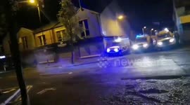 Loyalist youth demonstration turns violent in Belfast, Northern Ireland