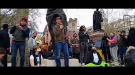 Police and protesters clash at London 'Kill Bill' protest