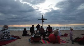 Easter Sunrise Jazz Event on the Beach in Delray Beach, Florida
