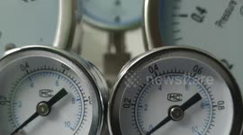 Pressure Gauge designed for corrosive media with tantalum diaphragm seal.