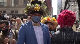 New York Easter bonnets display goes ahead despite pandemic