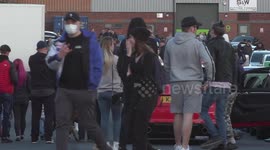 Hundreds of 'boy racers' attend large anti-lockdown meet in Nottinghamshire in UK