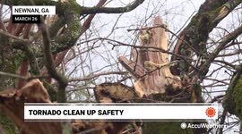 Expert shares safety tips on cleaning up after a tornado