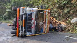 Sandalwood Smugglers Crash Truck on Remote Forest Road in India