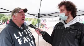 'I think they need to find Jesus': YouTuber interviews attendees at 'hetrosexual family' rally in Oregon, US