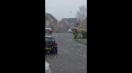 Winter returns to the UK as heavy April snow hits northwest England