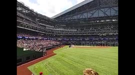 US: Baseball Fans Pack Stadium On Texas Rangers’ Opening Day 2