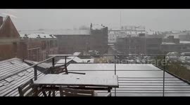 Belgium: Unusual Cold Air Mass Brings April Snow To Brussels