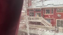 US: Storm System Brings April Snow To Denver Metropolitan Area, Colorado