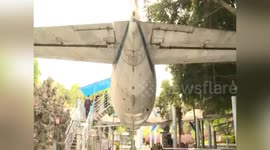 Abandoned aeroplane transformed into supermarket in southern China