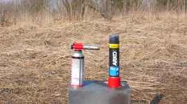 YouTuber blasts aerosols with blow torch in latest oddly satisfying 'experiment'