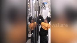 Pedestrians stop man accused of sexual assault from escaping bus in China