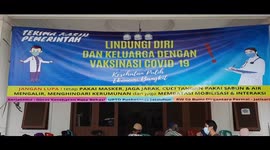 Hundreds of elderly people receive Covid-19 vaccination in Bekasi, Indonesia