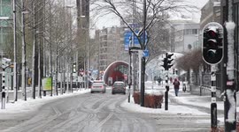 Spring season Snow in the Netherlands
