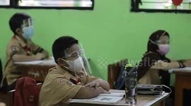 School reopening trial in Jakarta