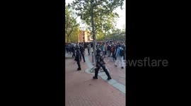Anti-fascist protesters arrested at far-right rally in Madrid