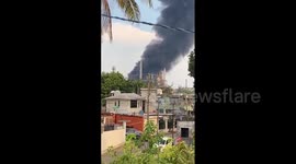 Mexico refinery catches fire in Veracruz