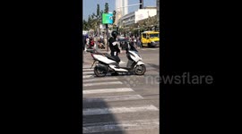Sirens blare to honor Holocaust victims in Netanya, Israel