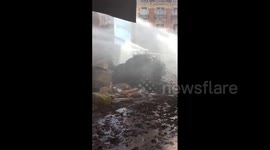 French farmers dump MANURE in protest