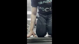 'Hilarious Gym Fail | Guy Bangs his Head on the Barbell'