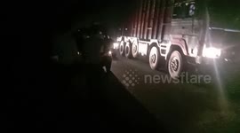 Several get injured as truck full of laborers overturns in central India
