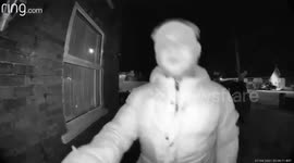 Dramatic doorbell footage shows three men attempt to steal victim's dogs