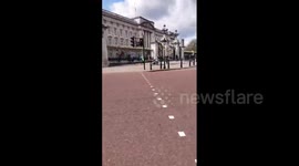 UK: Prince Philip Dies, People Start Gathering And Lay Flowers At Buckingham Palace