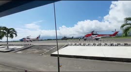 President Jokowi's Presidential Airplane Arrives at Airport Reviewing the Location of the Disaster in Eastern Indonesia