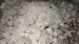 Massive hailstorm strikes northeastern India