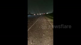 US: Large Hail Pelts Parts Of Central Texas As Spring Storm Rolls Through