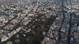 Aerial view from the San Isidro district located in the department of Lima, Peru