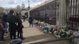 People Leave Floral Tributes To Prince Philip