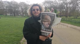 Prince Philip: Royal fan holds aloft special edition of Evening Standard newspaper