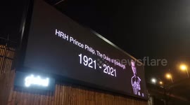 Billboards in the UK are paying tribute to Prince Philip