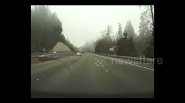 Tesla's camera captures road rage incident resulting in vehicle swerving off US highway