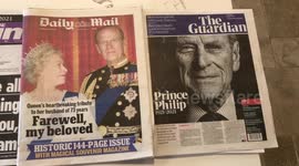 How UK newspapers reacted to the death of Prince Philip