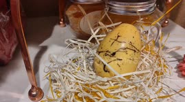 Celebration with chocolate filled Easter Egg in Southern India's Karnataka